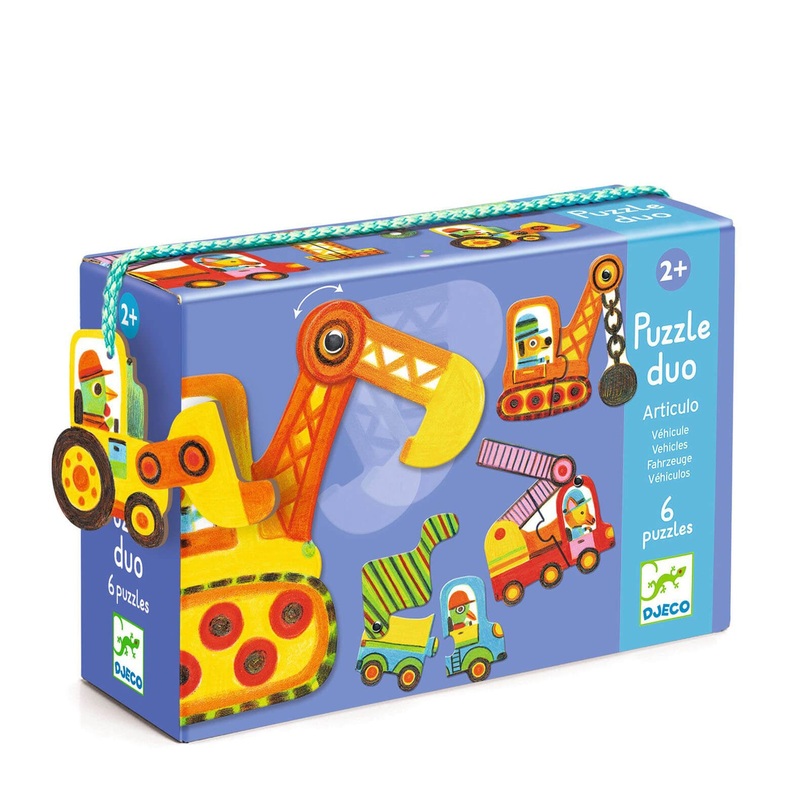 6 Duo Puzzles – Articulo Vehicles