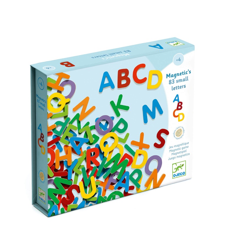 83 Wooden Magnets – Small Letters