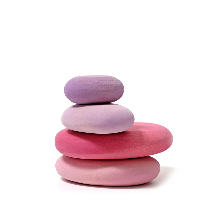 Flamingo Pebbles Stacking Blocks