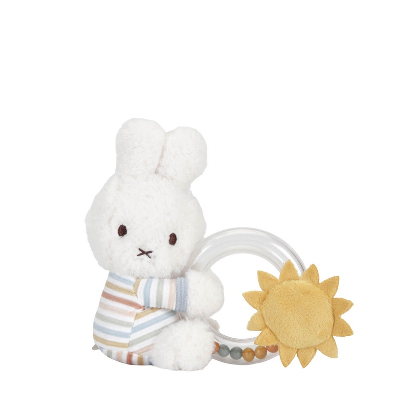 Miffy Ring Rattle – Vintage Sunny Stripes