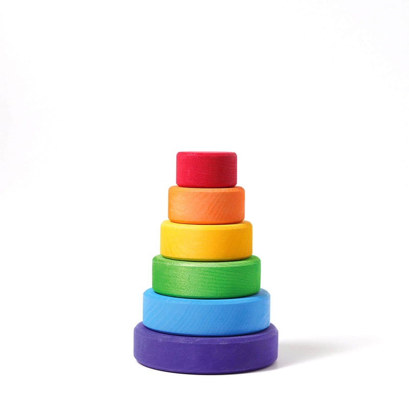 Small Wooden Conical Tower – Colourful