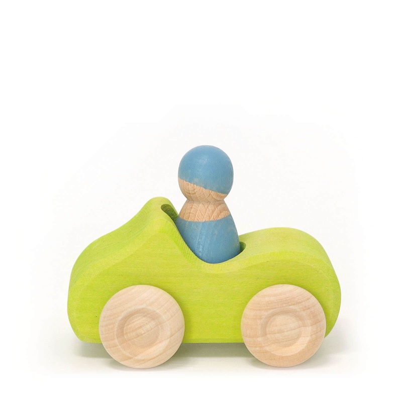 Small Wooden Convertible Car – Green