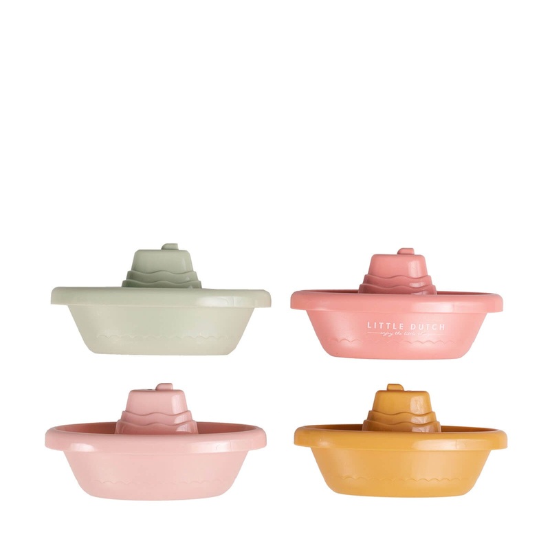 Stackable Bath Boats – Pink