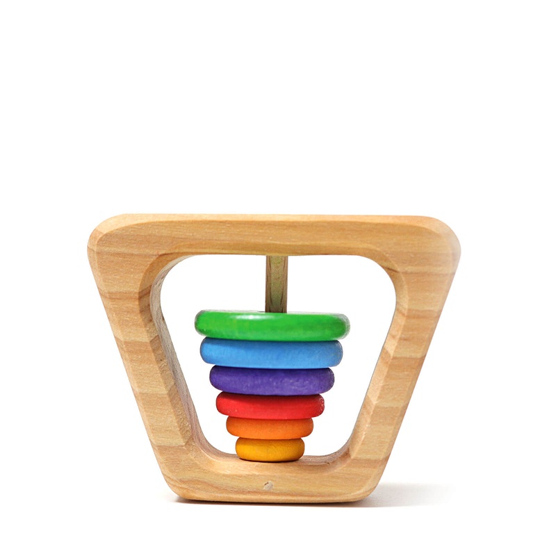 Wooden Rattle – Pyramid