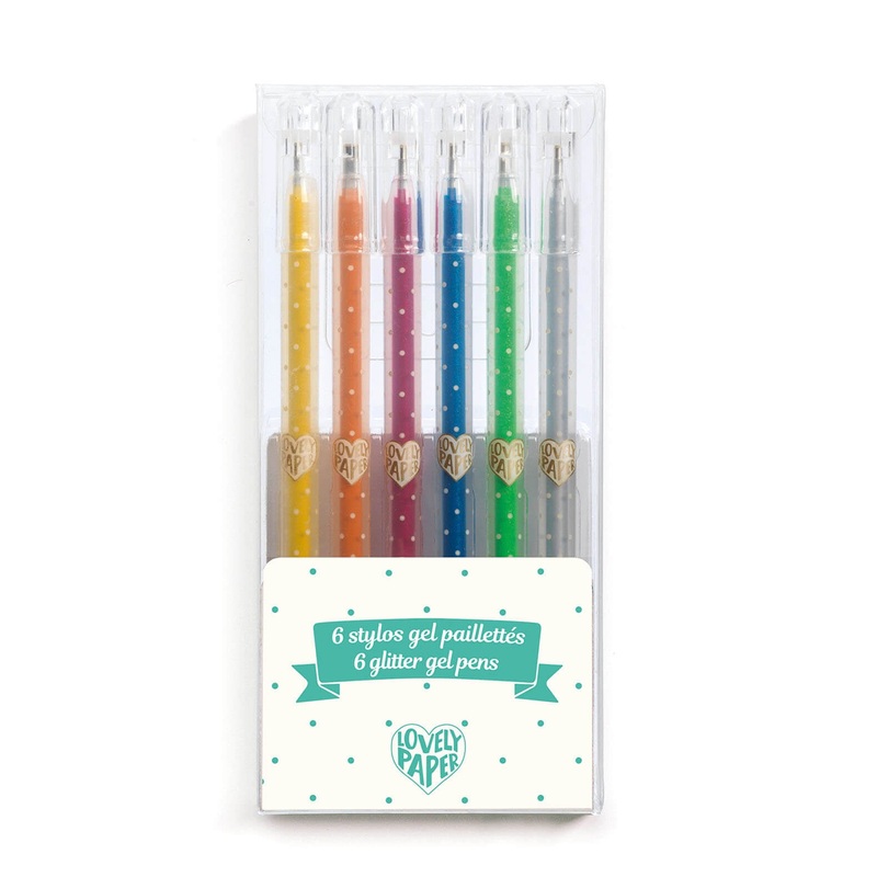 6 Gel Pens – Glitter