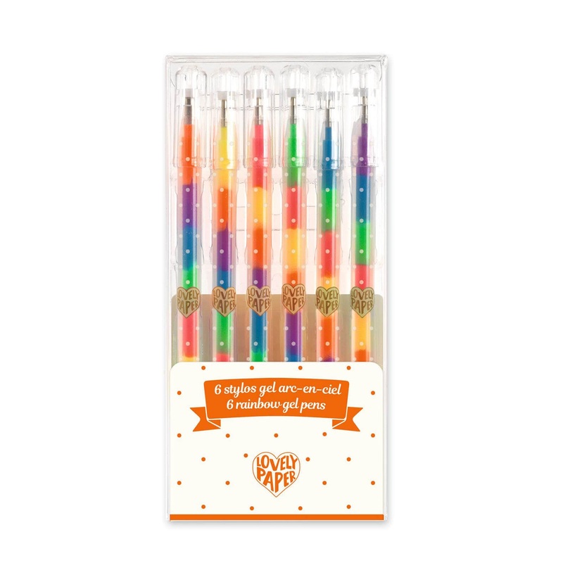 6 Gel Pens – Rainbow