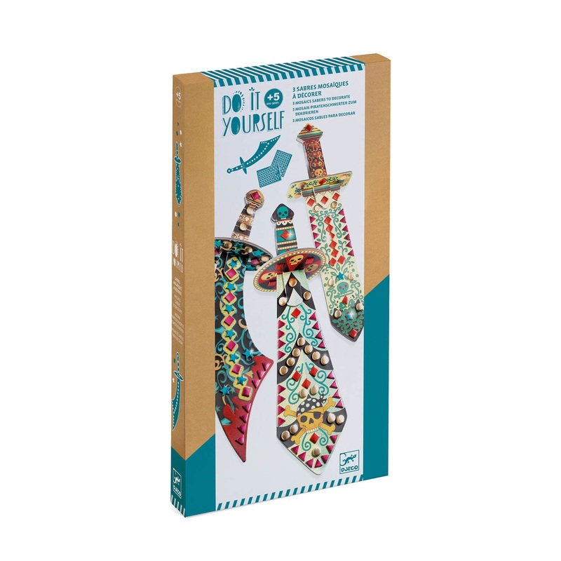 Do It Yourself Mosaics Craft Set – Pirate Swords