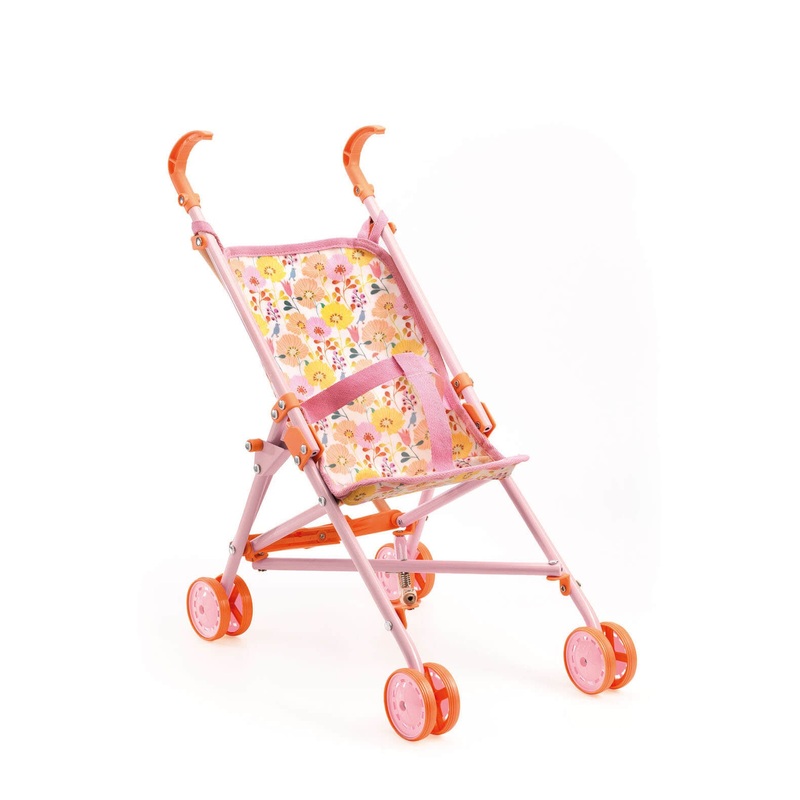 Doll Stroller 54cm – Flowers