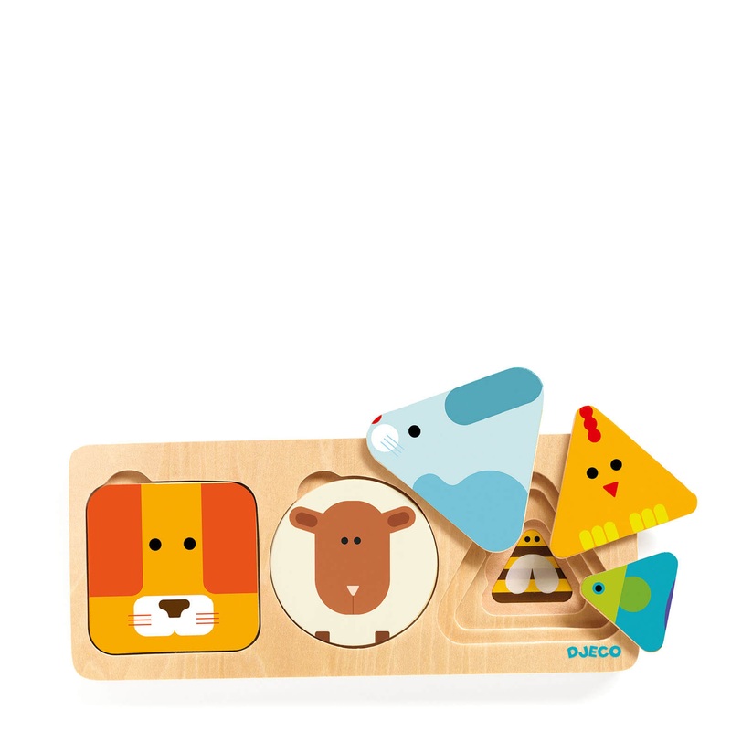 Wooden Puzzle Board – Animal Basic