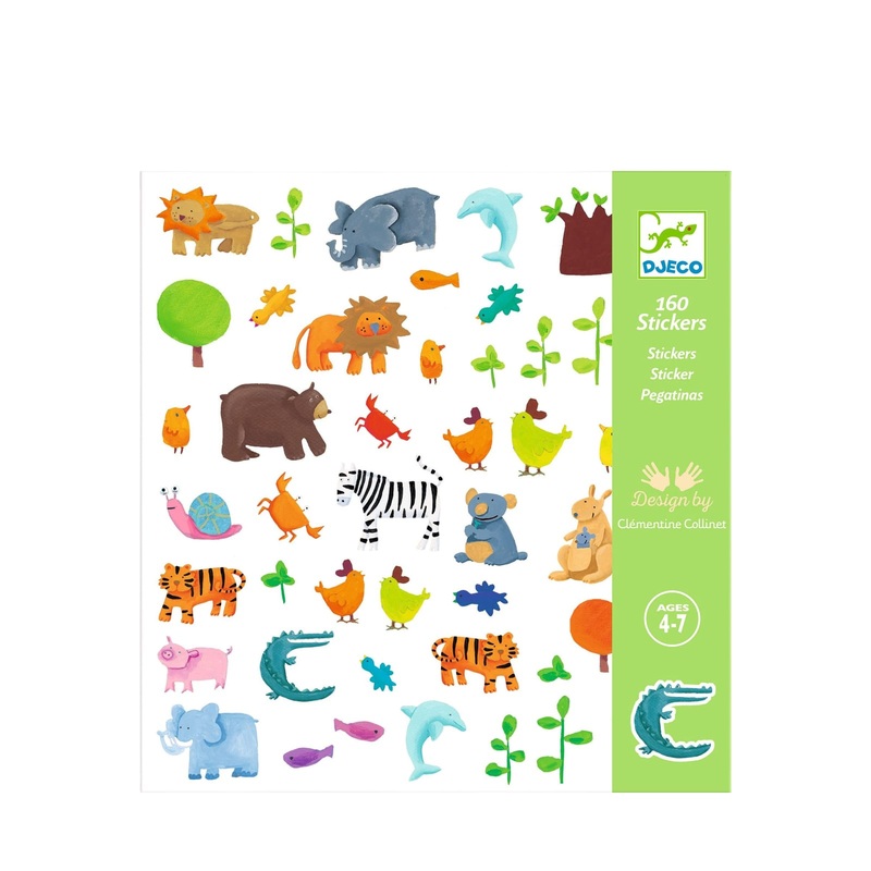160 Stickers On Sheets – Animals