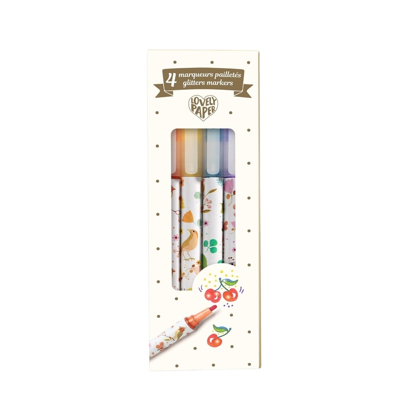 4 Glitter Markers
