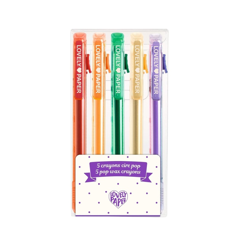 5 Wax Crayons Pens – Pop