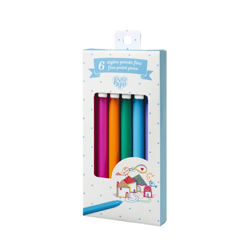 6 Gel Fine Point Pens – Classic