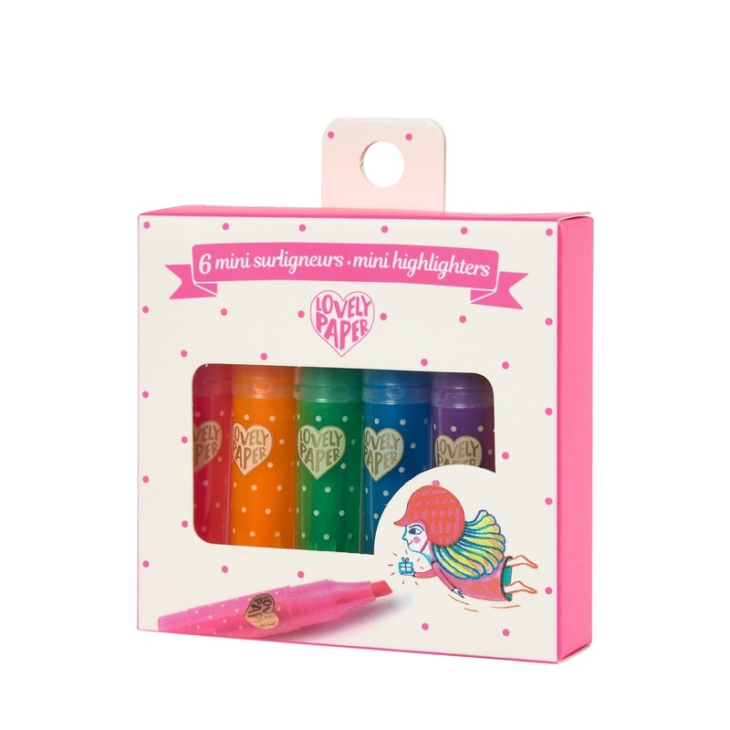 6 Mini Highlighters – Neon