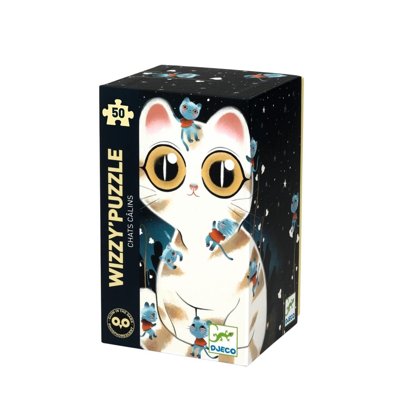 50 Piece Glow In Dark Puzzle – Cuddly Cats