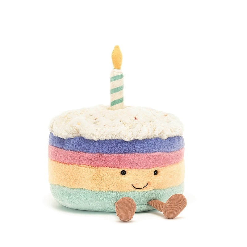 Amuseable Rainbow Birthday Cake