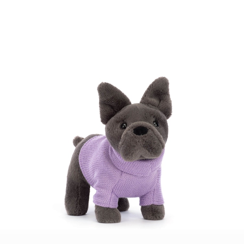 Sweater French Bulldog Purple