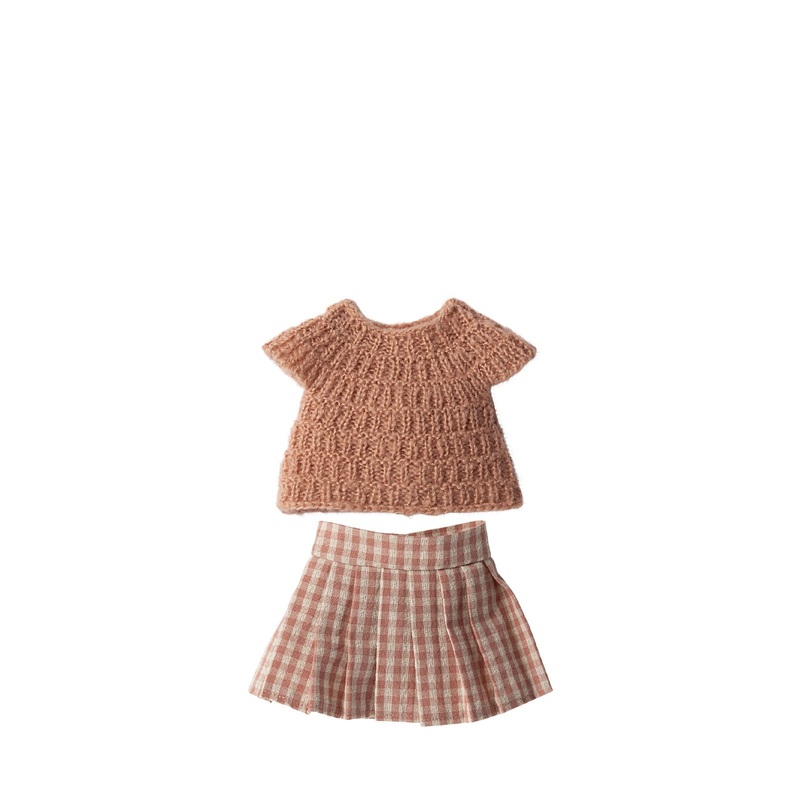 Knitted Shirt and Skirt for Size 3
