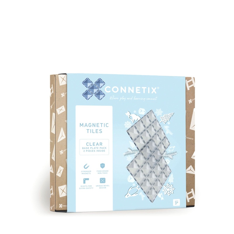 Magnetic Tiles Clear Base Plate Pack – 2 Pieces