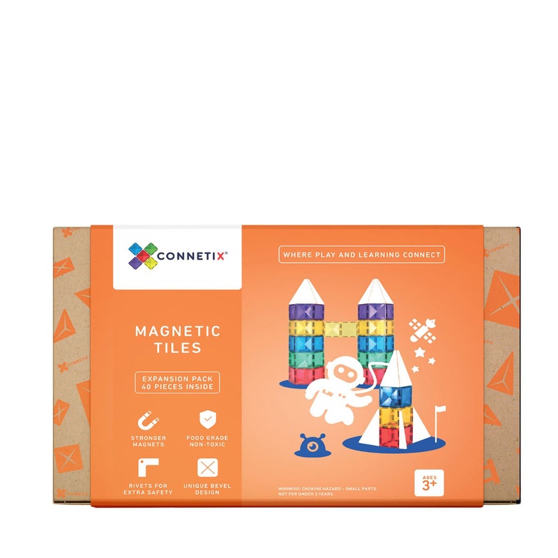 Magnetic Tiles Rainbow Square Pack – 42 Pieces