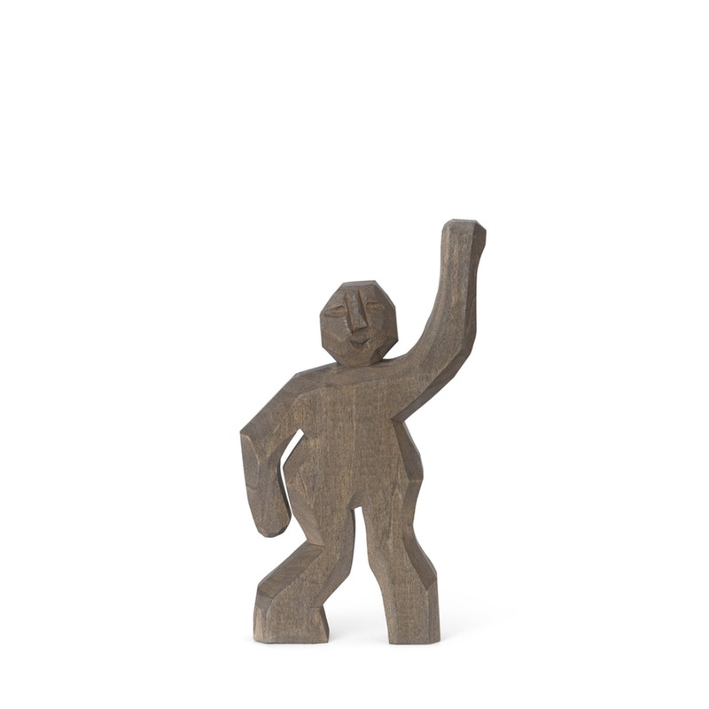 Hand Carved Figure – Aksel Anthracite