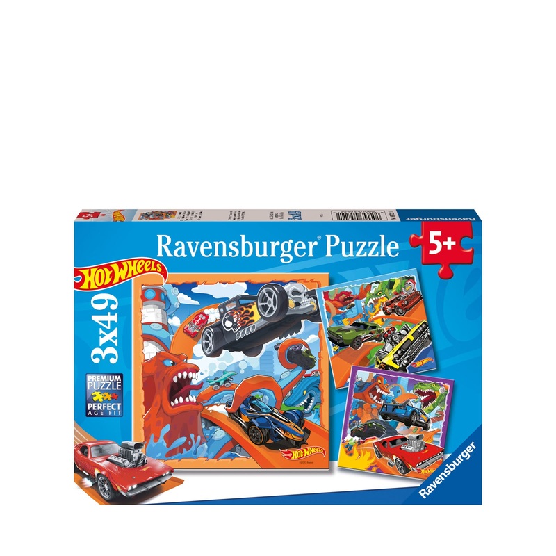 Hot Wheels – 3 x 49 Piece Puzzles