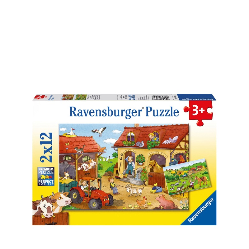 On the Farm – 2 x 12 Piece Puzzles