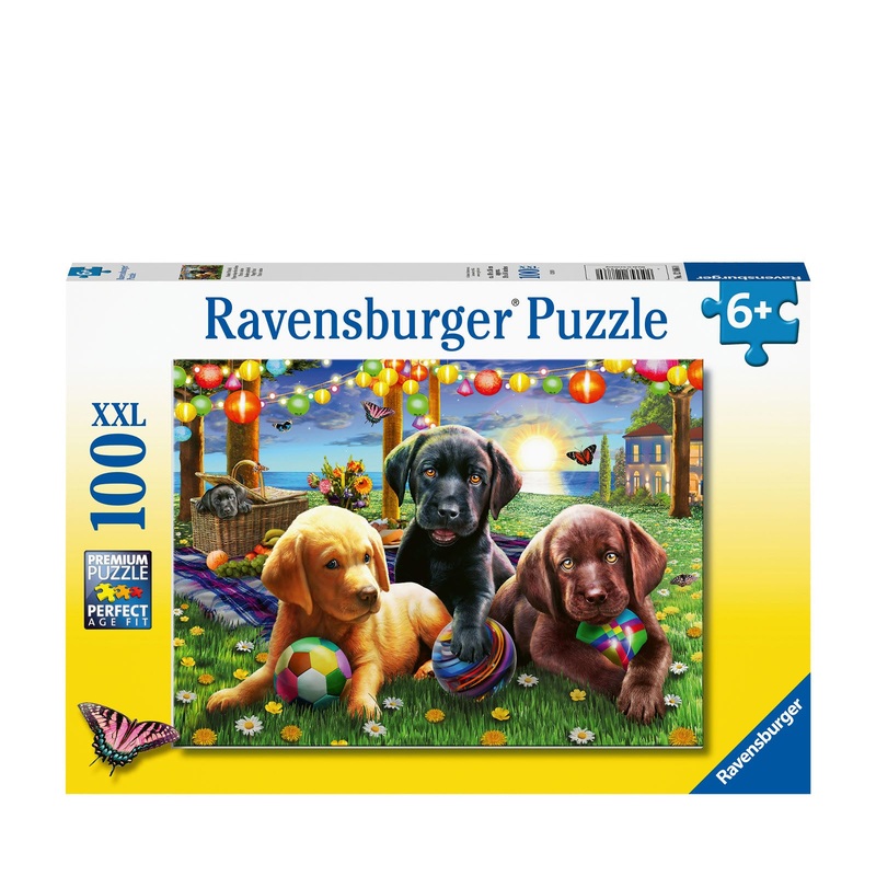 Puppy Picnic – 100 XXL Piece Puzzle