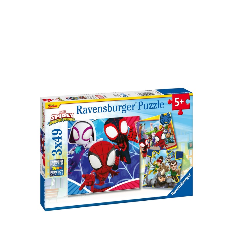 Spidey and His Amazing Friends – 3 x 49 Piece Puzzles