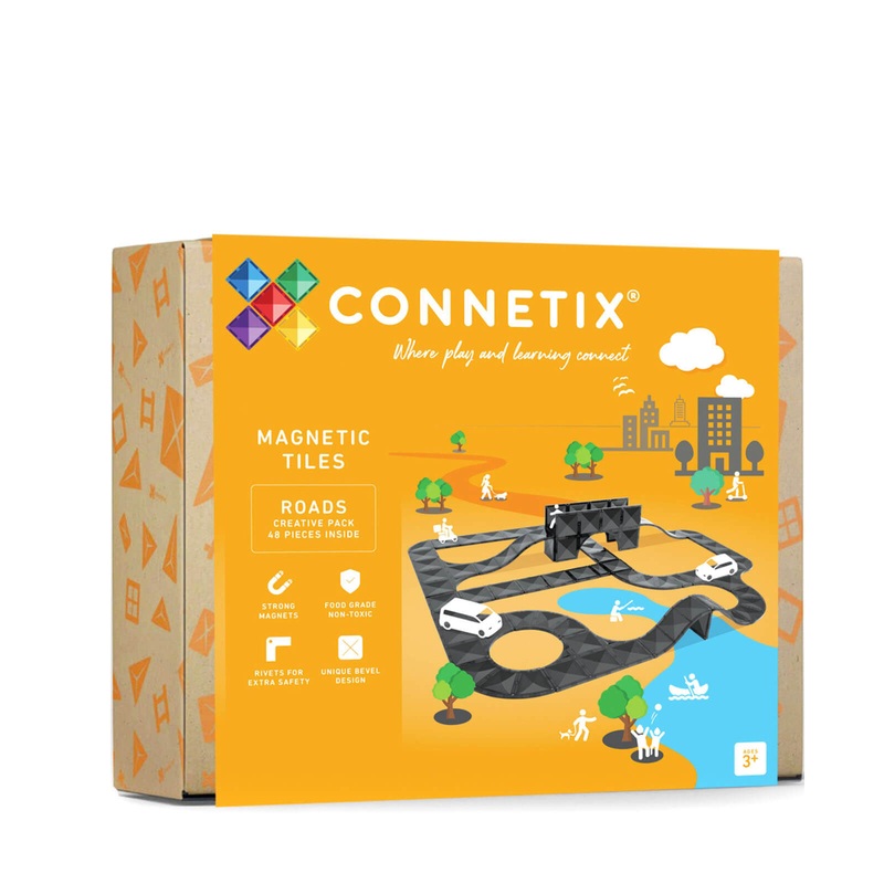 Magnetic Tiles Roads Creative Pack – 48 Pieces