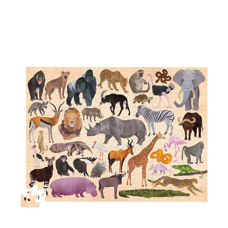 36 Wild Animals – 100 Piece Puzzle