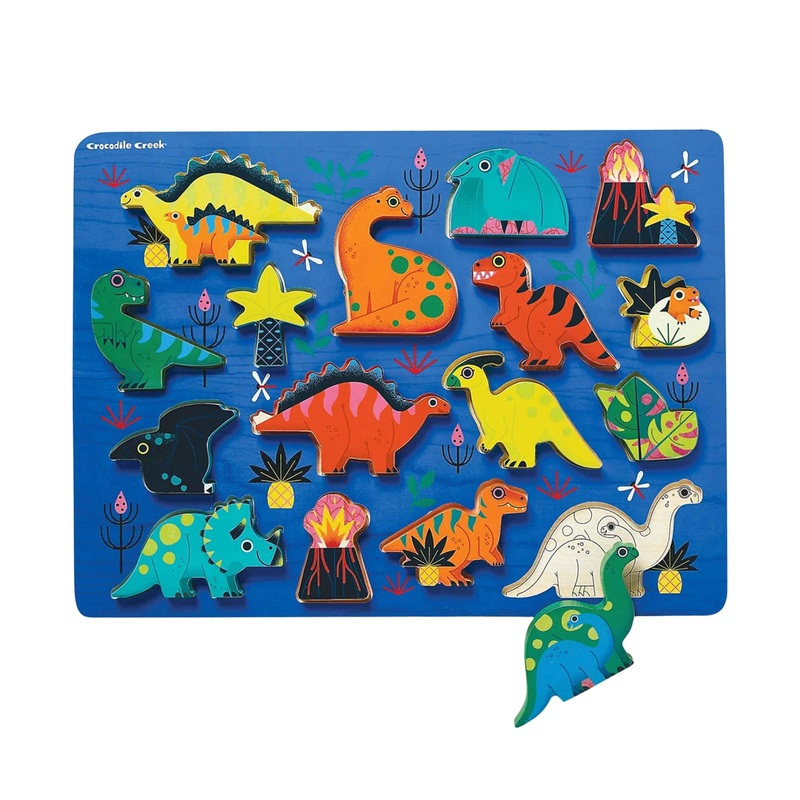 Lets Play 16 Piece Wooden Puzzle – Dinosaurs