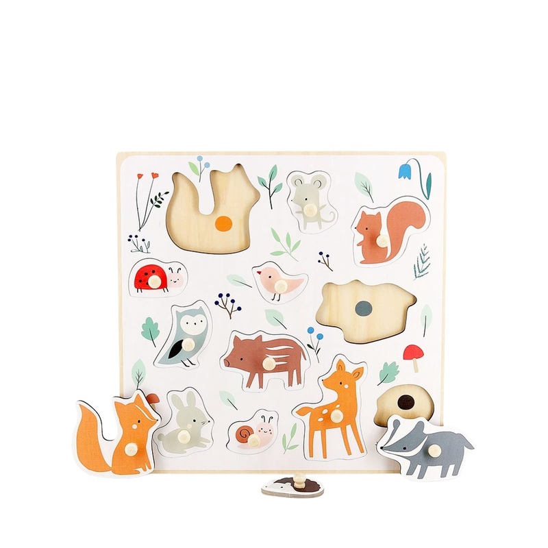 Sarah Betz Forest Animals Peg Puzzle