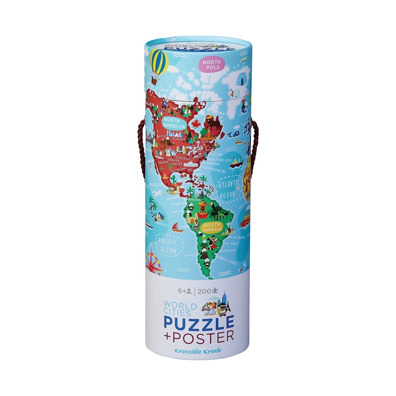 World Cities – 200 Piece Puzzle & Poster