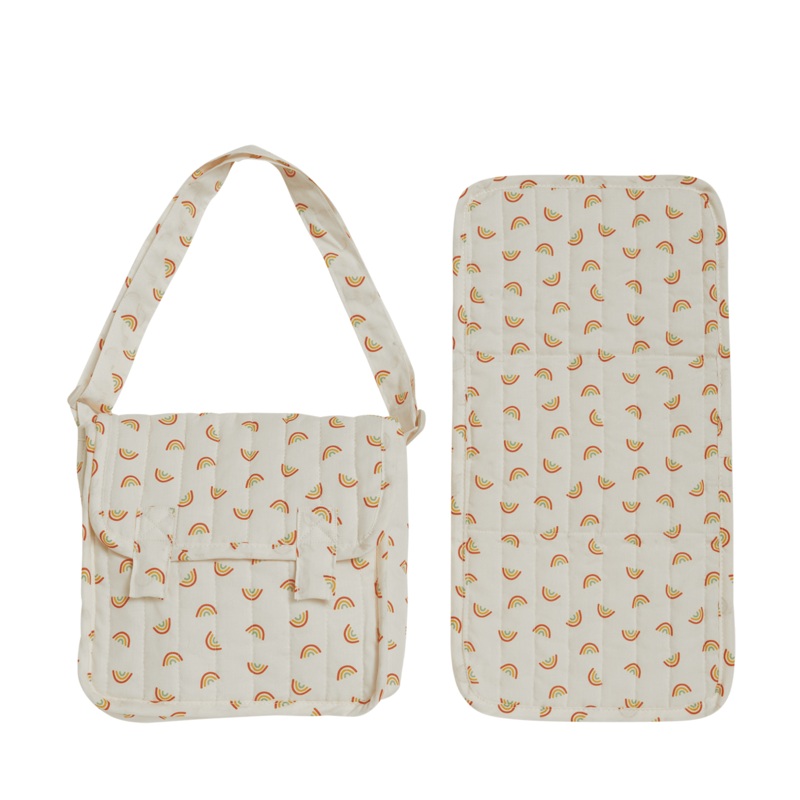 Carrie Convertible Changing Set – Rainbow Print