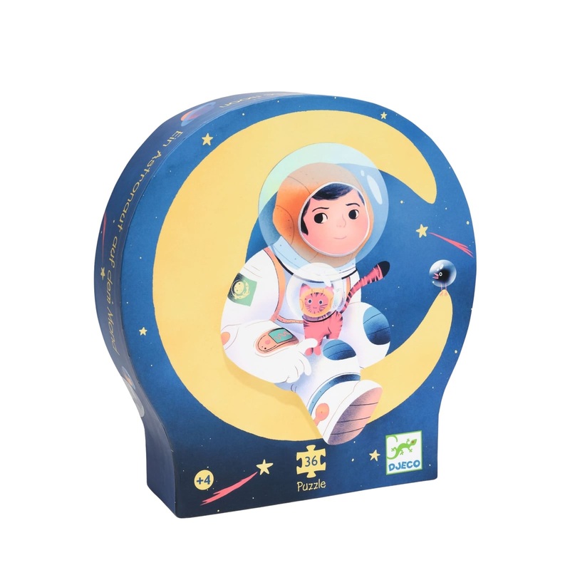 Silhouette 24 Piece Puzzle – Astronaut On The Moon