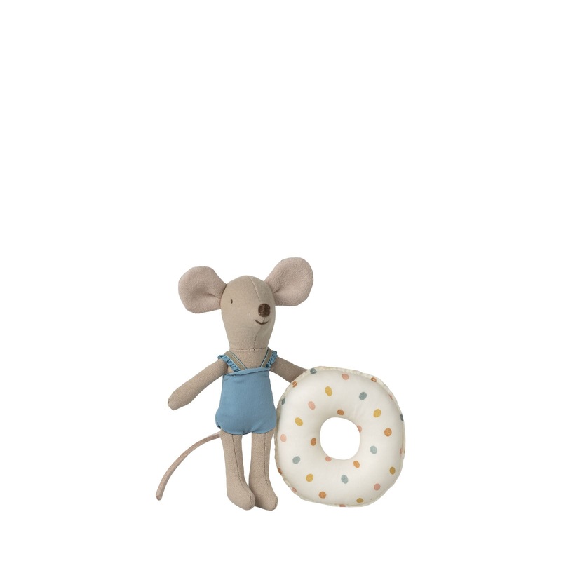 Beach Mouse with Float – Little Sister – Multi Dot