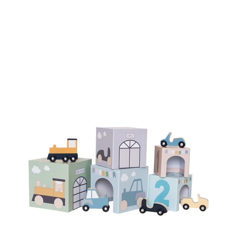 Stacking Cubes and Vehicles