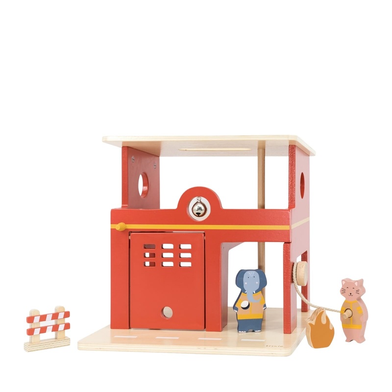 Wooden Animal Fire Station