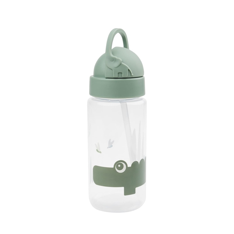 Straw Water Bottle – Croco Green