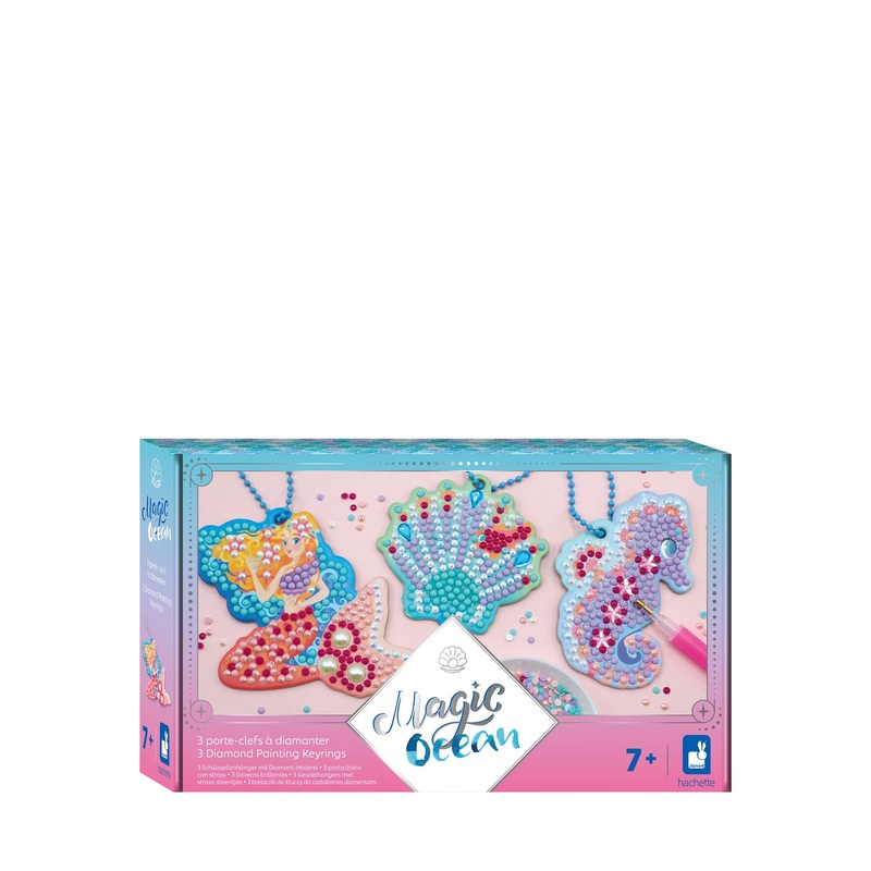 3 Diamond Painting Key Rings – Magic Ocean