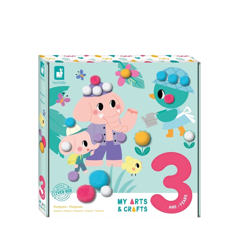 Animal Scene Boards with Stick On Pompoms