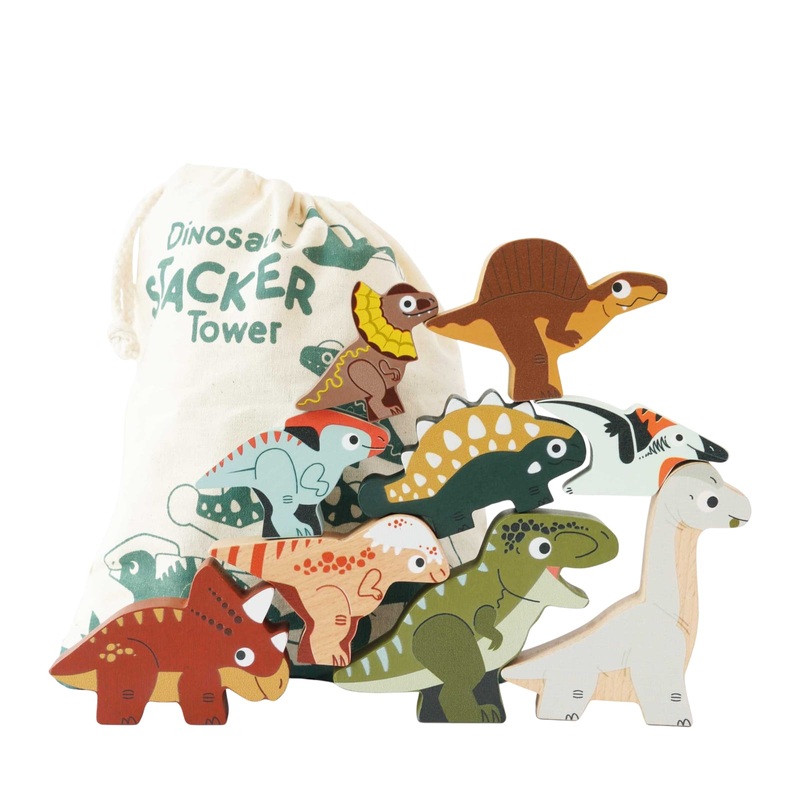 Jurassic Stacking Dinosaurs and Bag