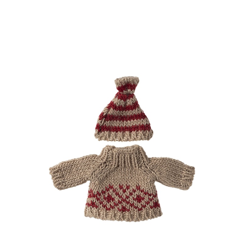 Knitted Sweater and Hat – Size Mum Mouse