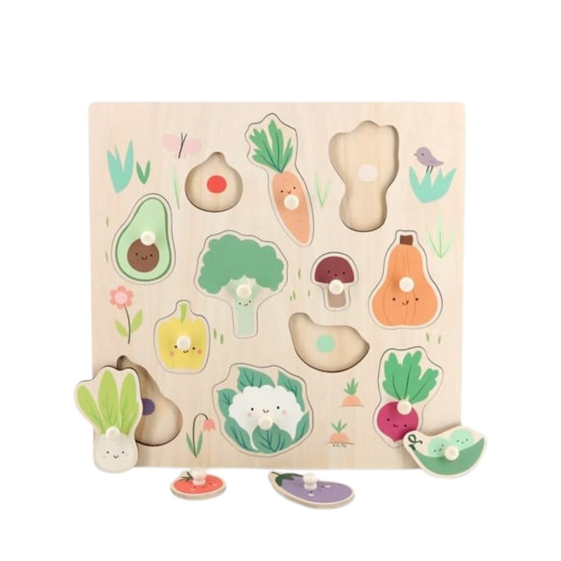 Sarah Betz Vegetables Peg Puzzle