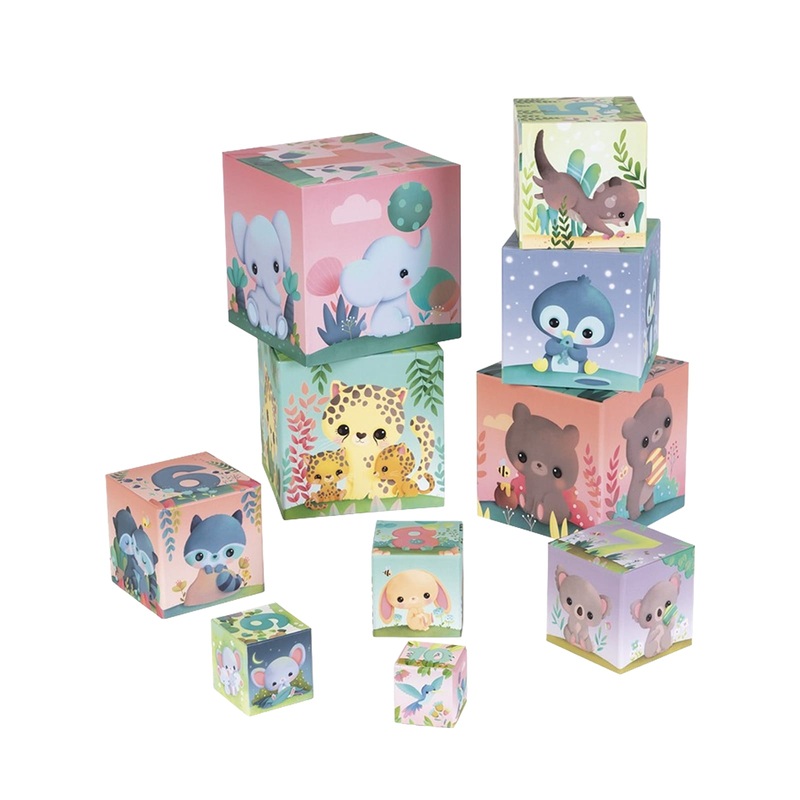 Stacking Block Pyramid – Cute Animals