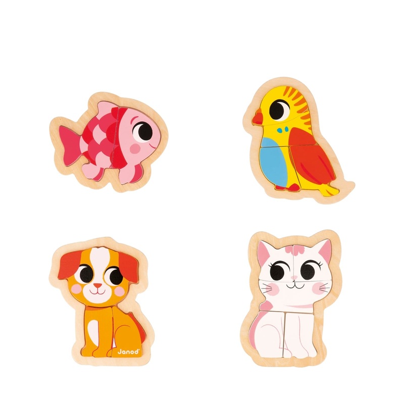 4 Progressive Puzzles – Pets