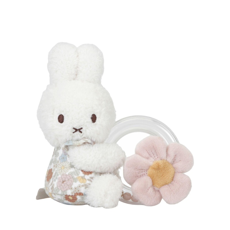 Miffy Ring Rattle – Vintage Flowers