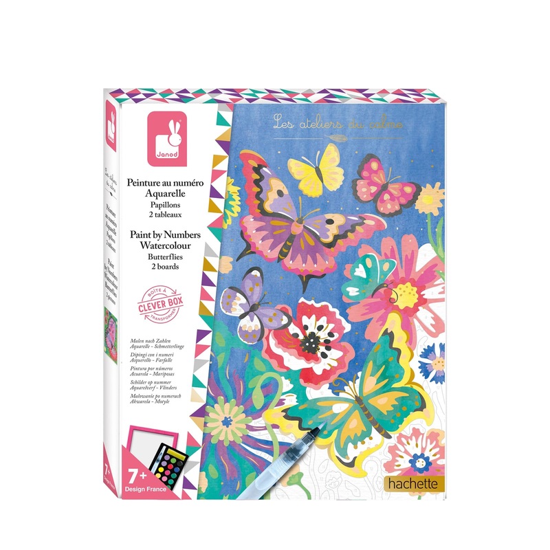 Watercolour Painting by Numbers – Butterflies