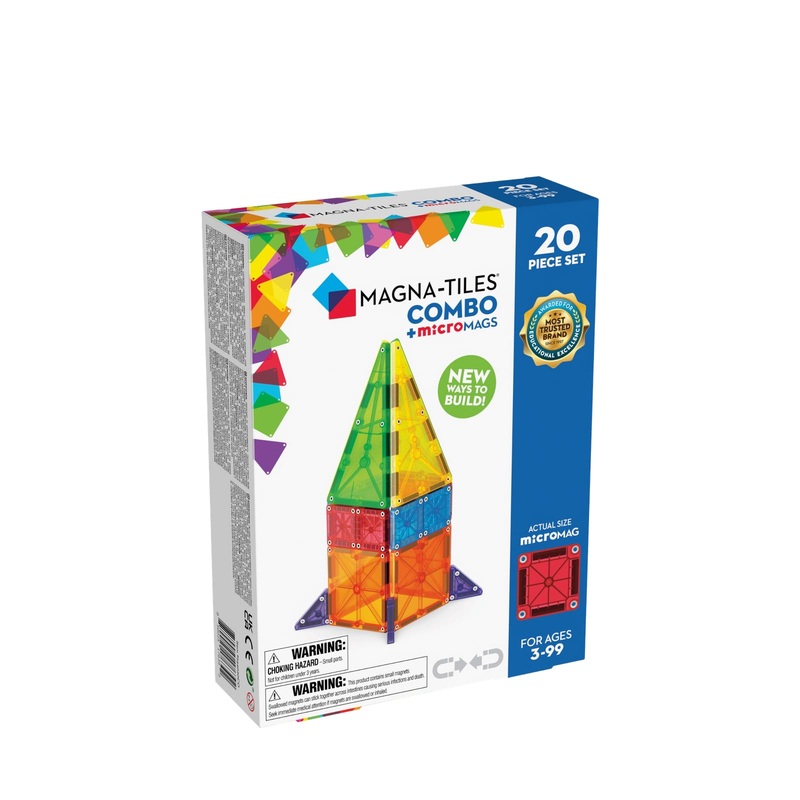 Combo Classic Tiles with microMAGS – 20 Piece Combo Set